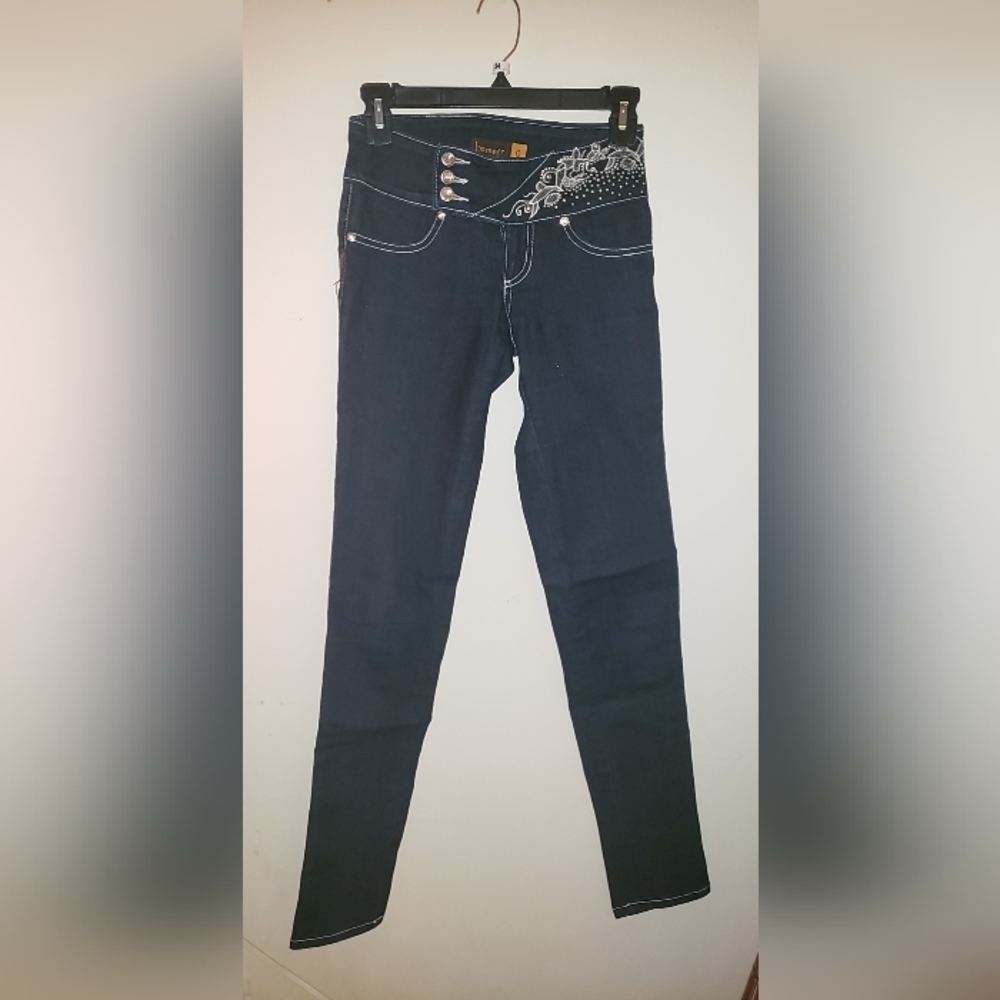 Dark Blue Dazzled Jeans